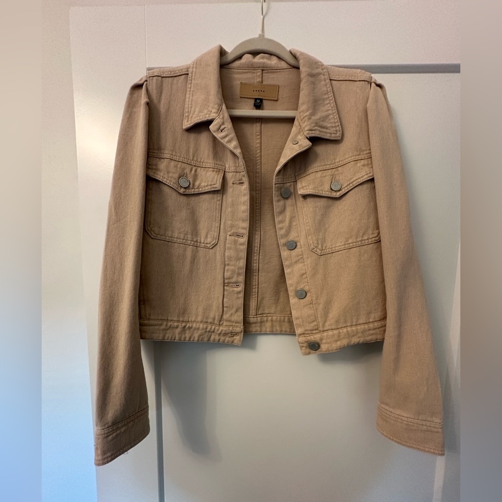 Blank NYC Tan Jean Jacket